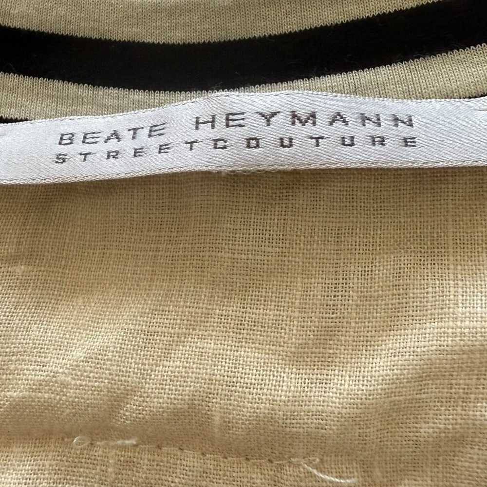 Beate Heymann Street Couture Women’s Sz 6 Maxi Linen Floral Ruffle Fringe Dress - Picture 8 of 9